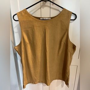 Josephine Chaus Sport Faux Suede Sleeveless Top - Size M